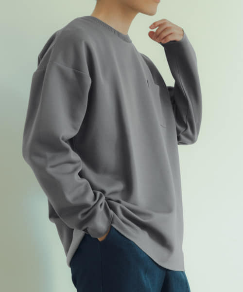 [ITEMS][裏ストライプ ダンボールプルオーバー]