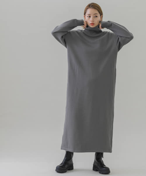 『別注』Champion×Sonny Label　裏起毛スウェットタートルワンピース