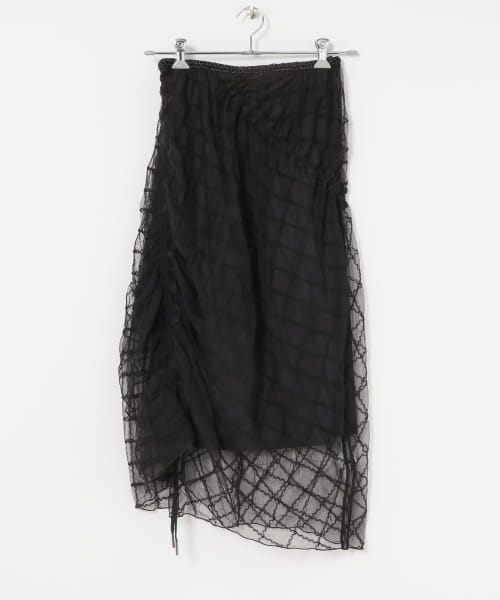 RUMCHE　Tulle Shirring Skirt