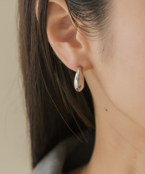 ドロップフープピアス