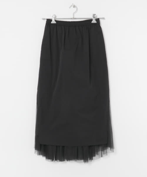 『別注』MIDIUMISOLID×TGM　RE Nylon layered skirt