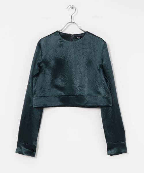 08sircus　satin capesleeve top