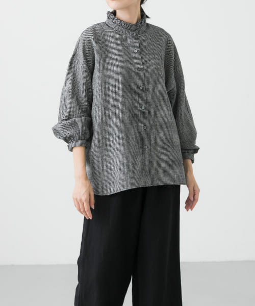 SOIL　FRILL COLLAR SHIRTS