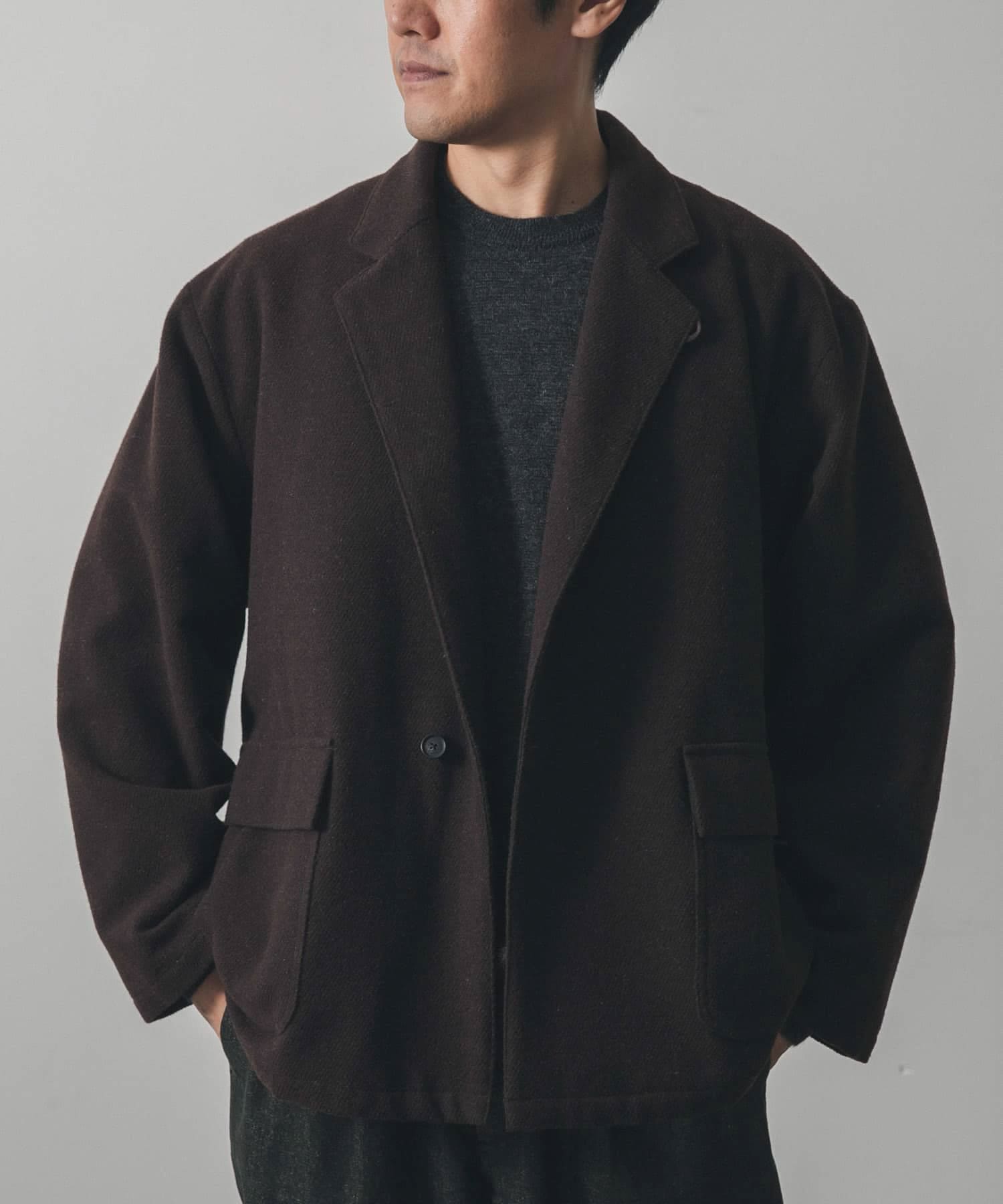 STILL BY HAND - 【ラスト1点】【24AW】2Bウールジャケット(GRAY) | Salty