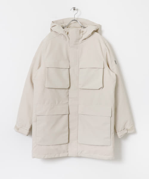 AIGLE　透湿防水 インサレーションフーデッドロングジャケット