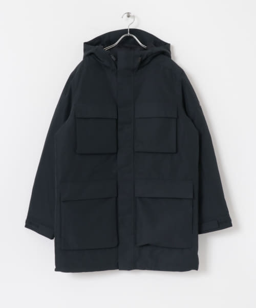 AIGLE　透湿防水 インサレーションフーデッドロングジャケット