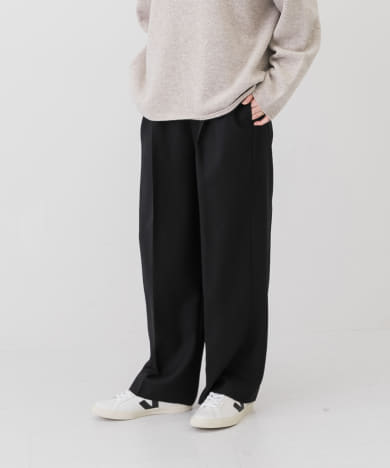URU ウル 2 TUCK WIDE PANTS 18FUP09A（URU/ウル/WOOL TROPICAL - 2 TUCK PANTS |  GARDEN ( ガーデン ) | US ONLINE STORE（US オンラインストア））