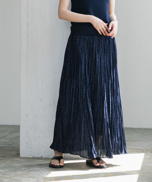 [URBAN RESEARCH][グリッタードットプリントスカート]