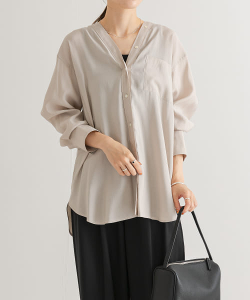[URBAN RESEARCH][ブロードカラーレスブラウス]