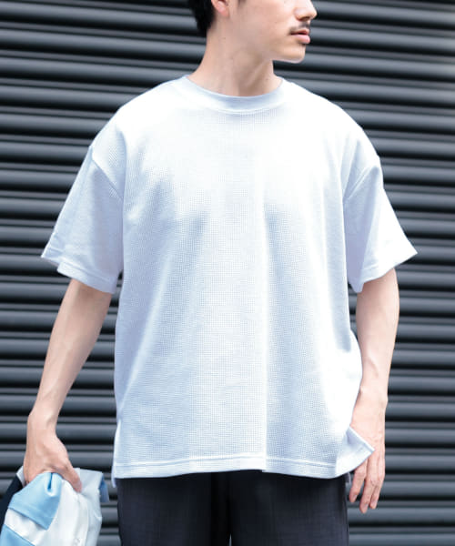 [ITEMS][クルーネック ワッフルTシャツ]