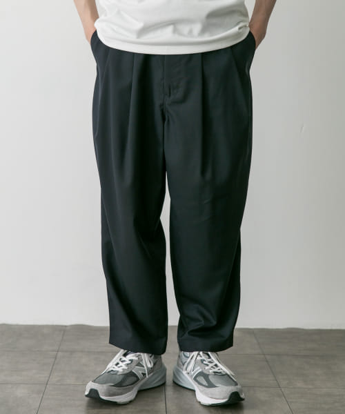 STILL BY HAND　Summer wool wide pants