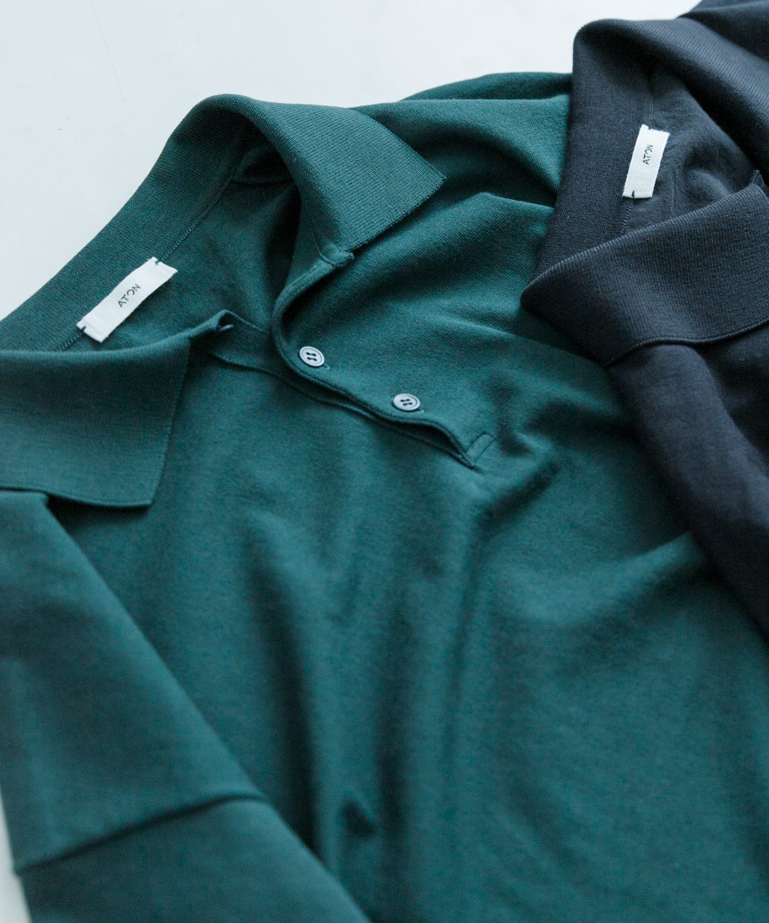 ATON / FRESCA KNIT CREW POLO KNIT