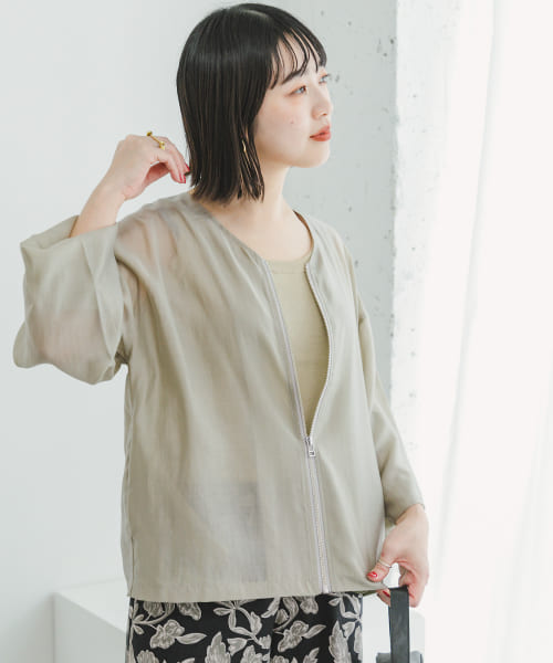 [ITEMS][シアーVネックブルゾン]
