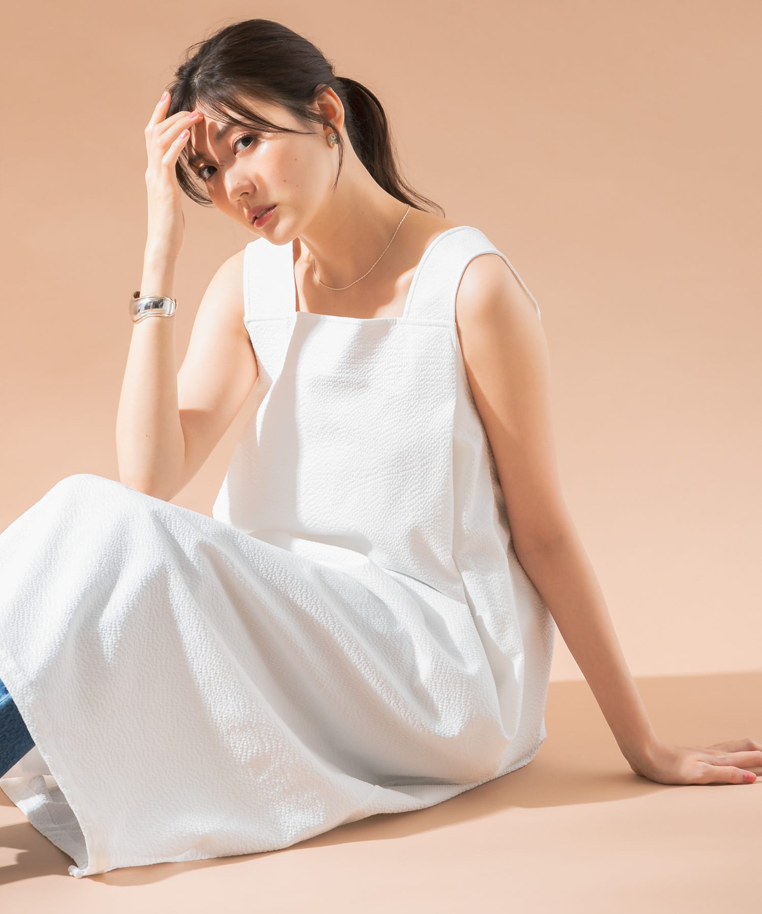 le SEERSUCKER COCCON DRESS[RW45-JLE24SOP01]｜URBAN RESEARCH