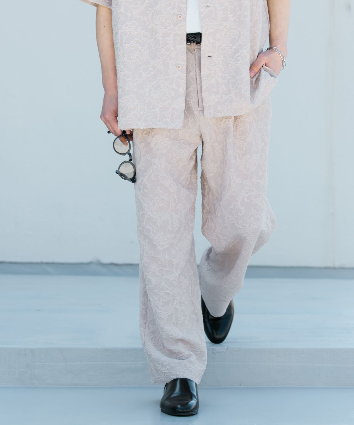 osharewalker 2点コーデセット 2024 レディース ワイドパンツ