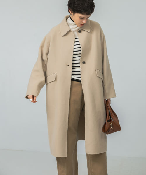 [URBAN RESEARCH][super120 リバーステンカラーコート]