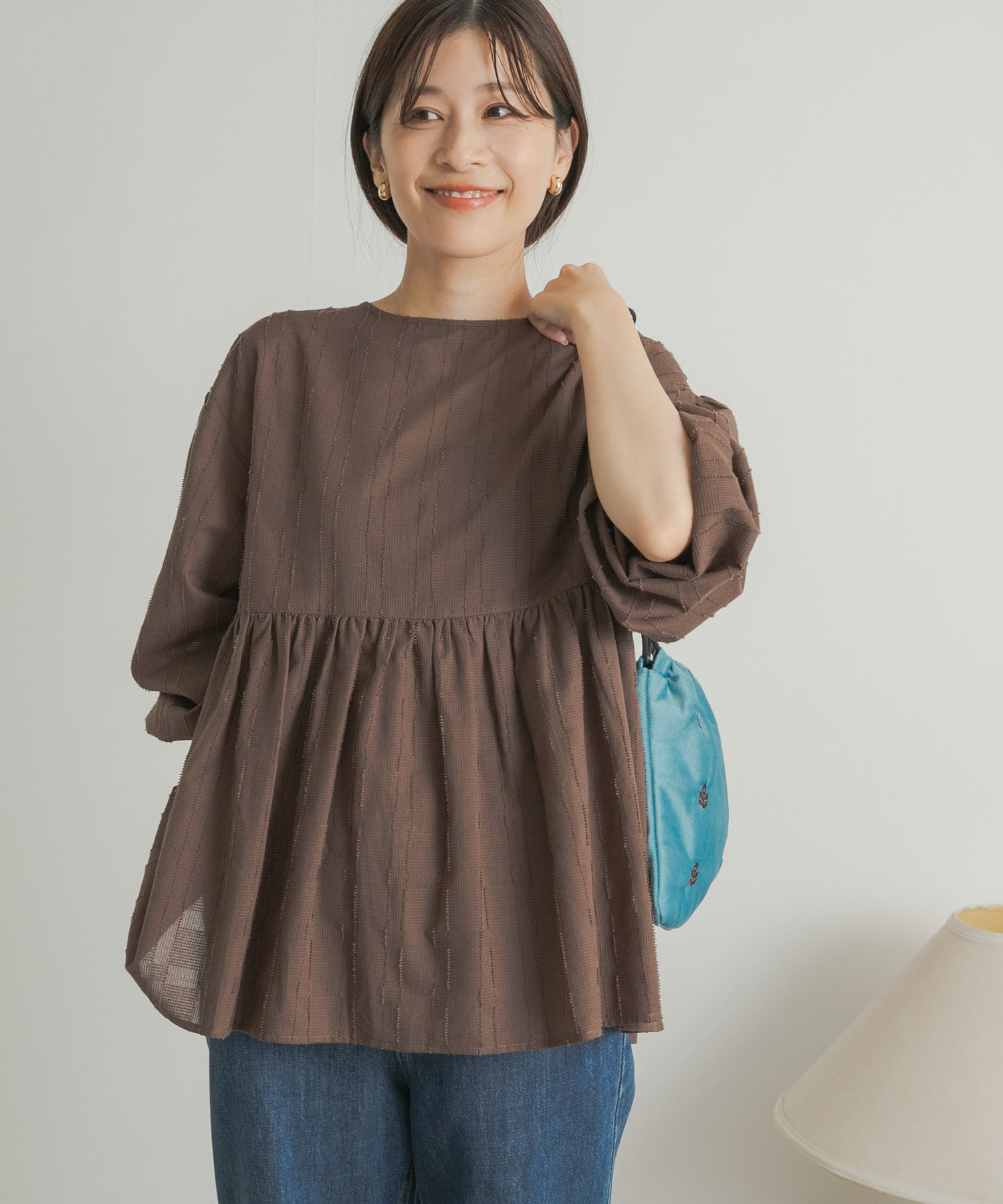 シアーJQコットン2WAYギャザーブラウス[DR46-23E101]｜URBAN RESEARCH公式ファッション通販