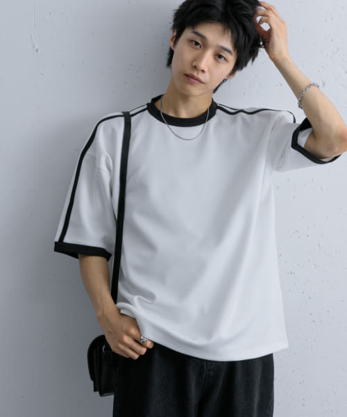 [SENSE OF PLACE][ポンチリンガーショートスリーブTシャツ]