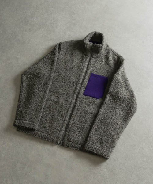 米富繊維　KNIT FLEECE BLOUSON