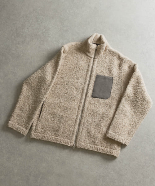 米富繊維　KNIT FLEECE BLOUSON