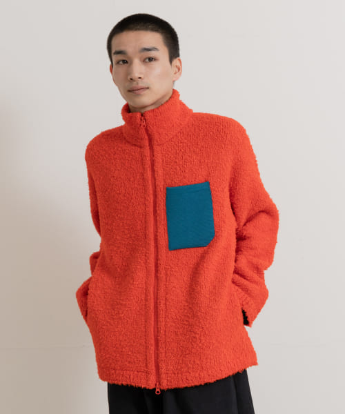 米富繊維　KNIT FLEECE BLOUSON