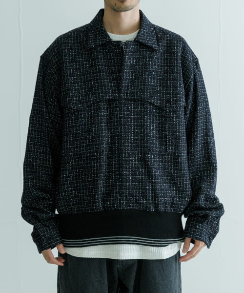 [URBAN RESEARCH][DAIRIKU　Tweed Mountain Rib Shirts]