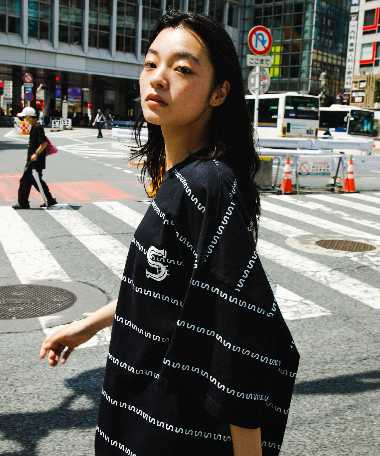 SEESEE SUPER BIG BORDER TEE ボーダー SEE SEE