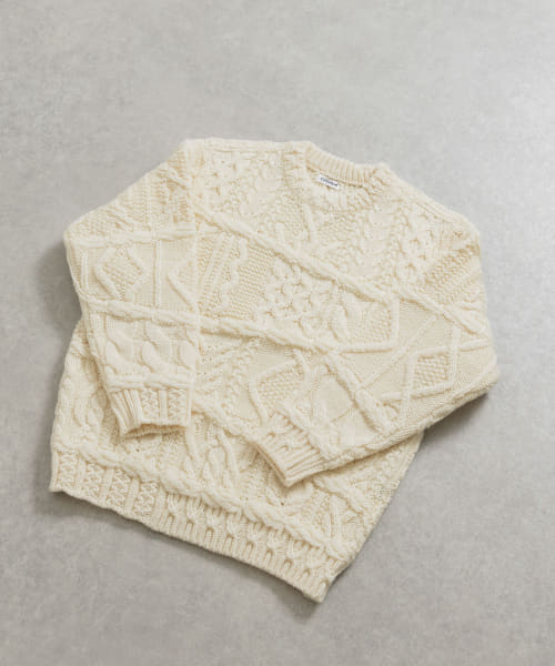 米富繊維　CRAZY ARAN PULLOVER-1