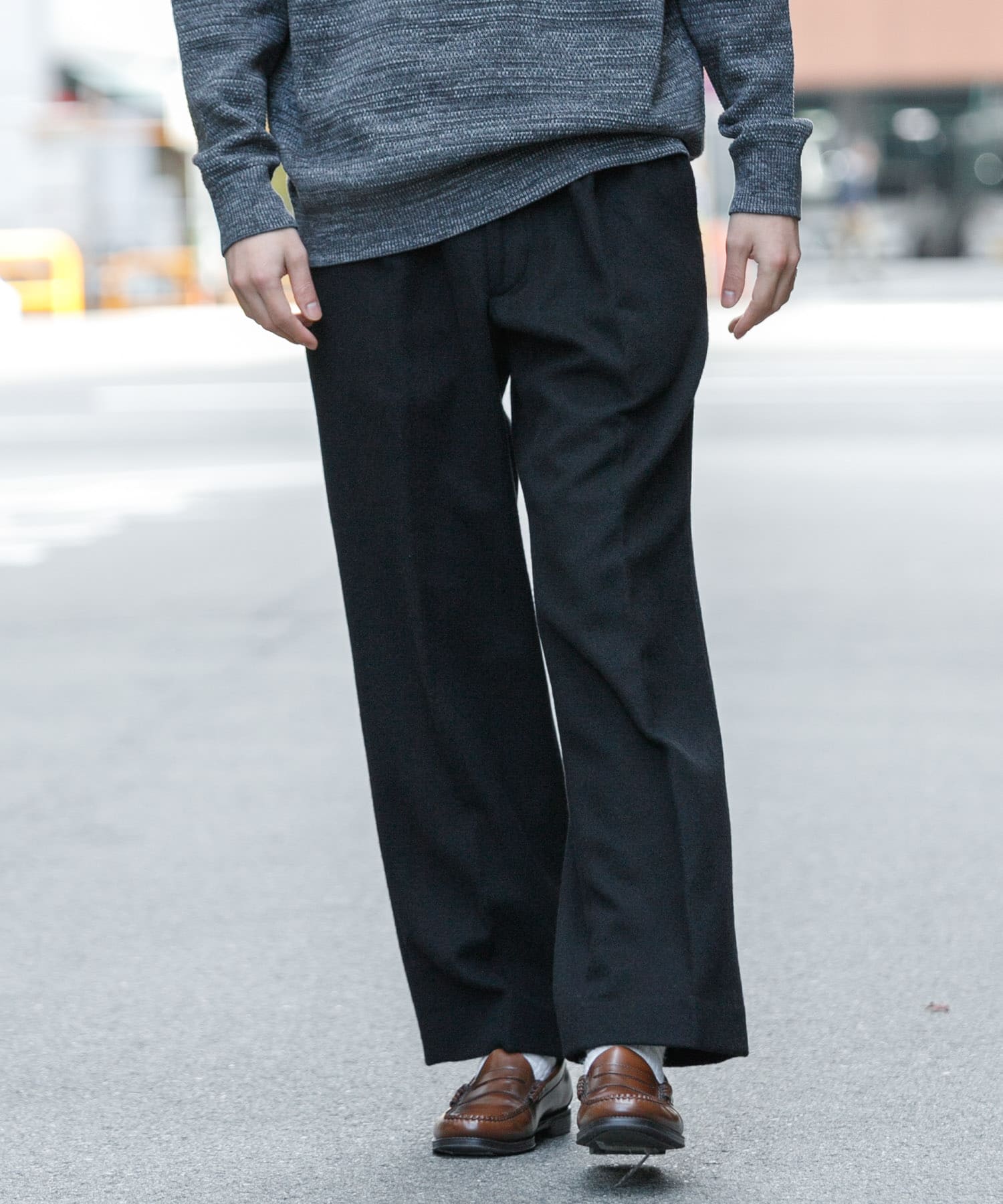 MADE IN JAPAN』 new basic ウールフラノビーバーワイド