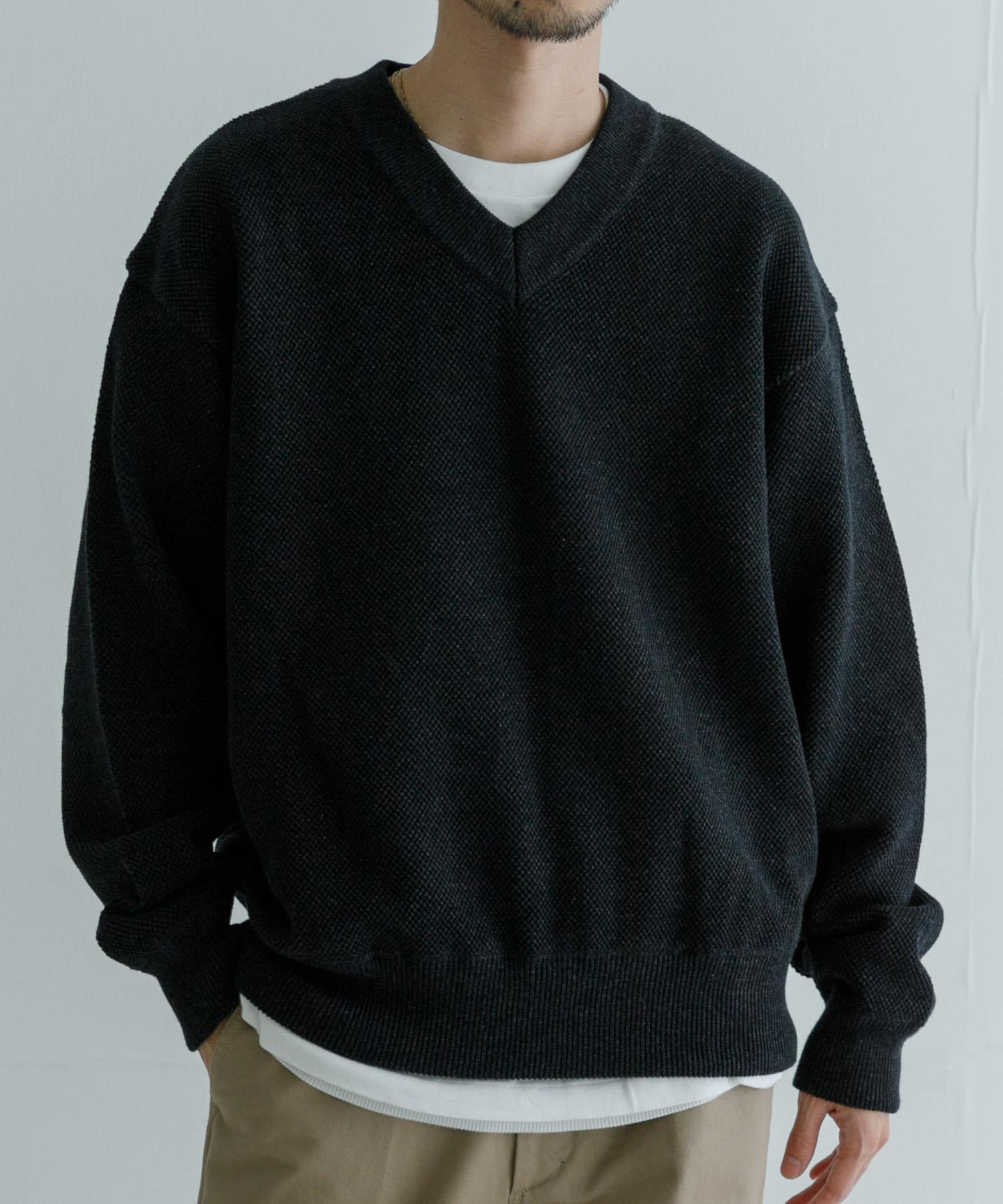 crepuscule Moss Stitch V Pullover[UM46-2403-001]｜URBAN RESEARCH公式ファッション通販