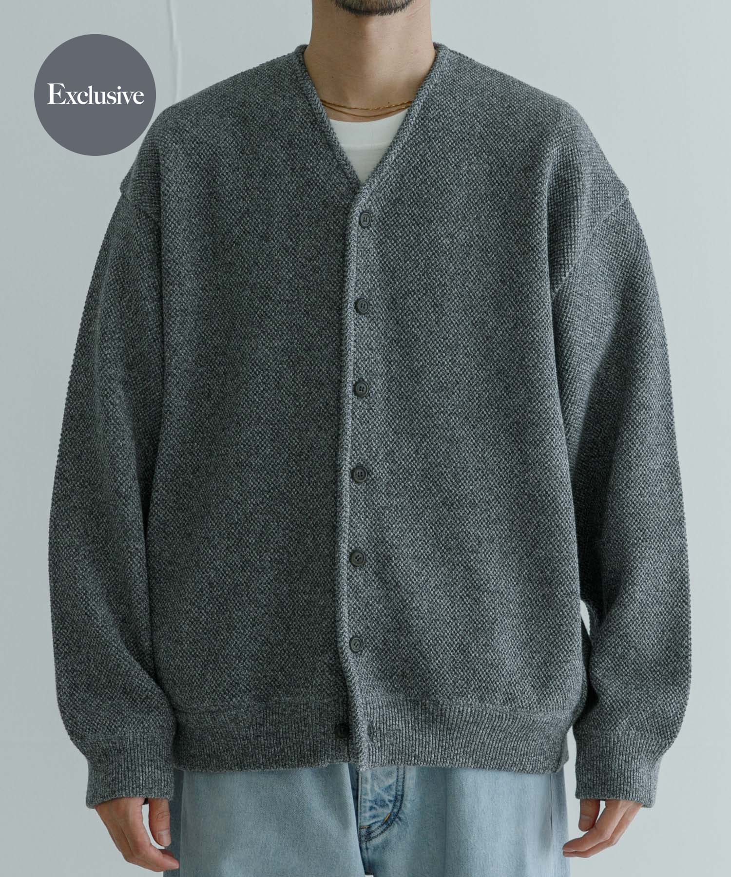 別注』crepuscule×UR Moss Stitch V-neck Cardigan[UM46-2403