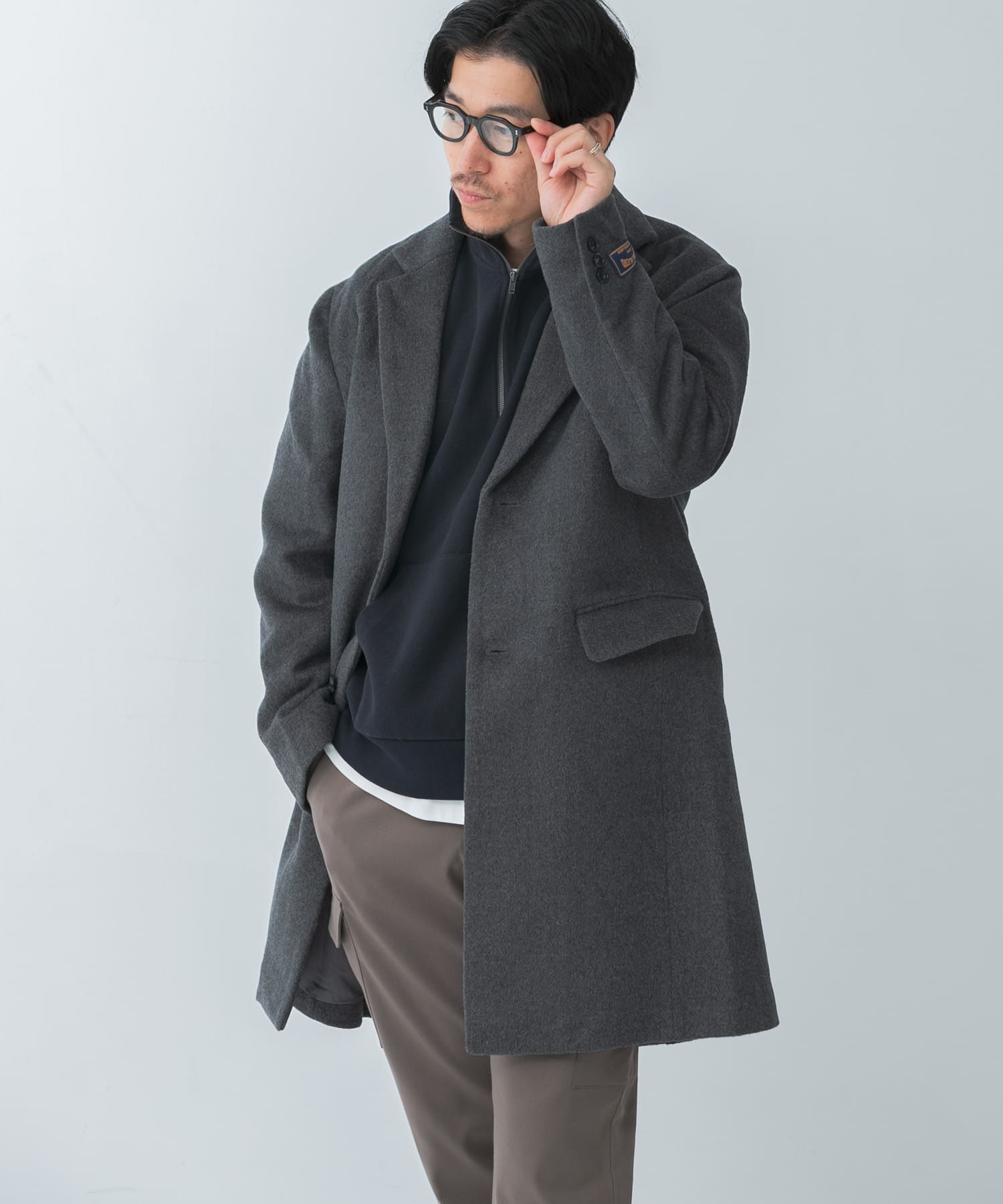 爆買いしたい ウール混 メルトン チェスターコート[IT47-17B022]｜URBAN コート