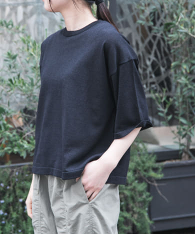FORK&SPOON　ペーパーニットTシャツ