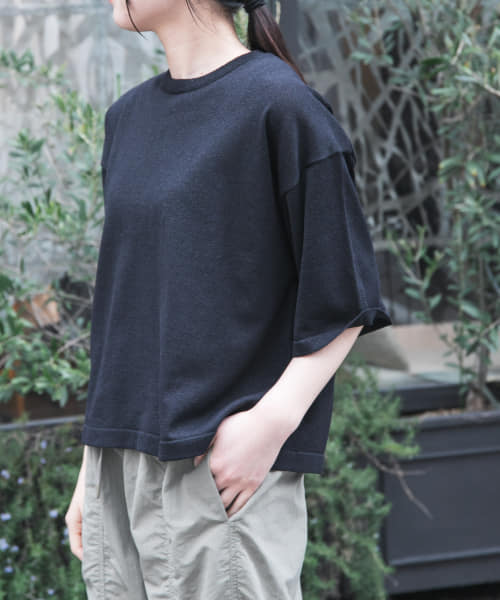 FORK&SPOON　ペーパーニットTシャツ