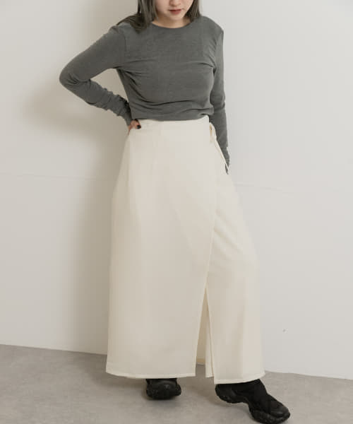 &her　Thick Skirt Pants
