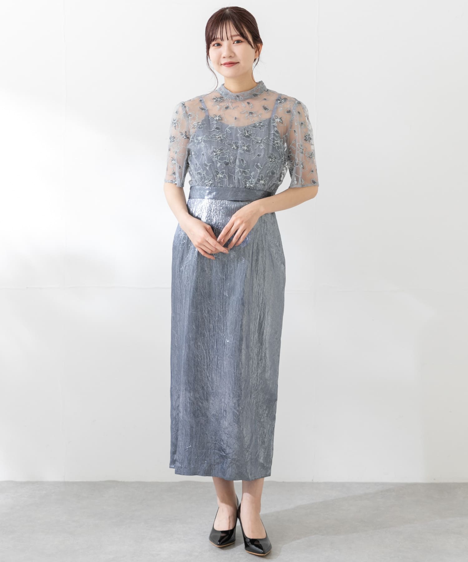 kaene エンブロイダリーレースブラウスセットドレス BEIGE 38 ワンピース レディース kaene ロッソ アーバンリサーチ URBAN RESEARCH