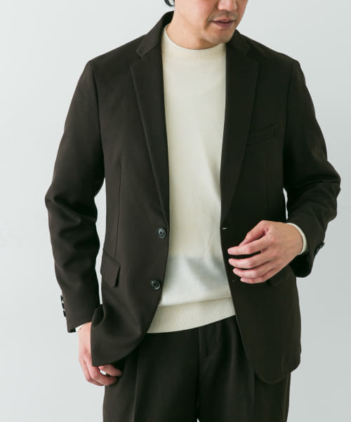 LIFE STYLE TAILOR　ウールライクソフトツイルストレッチジャケット