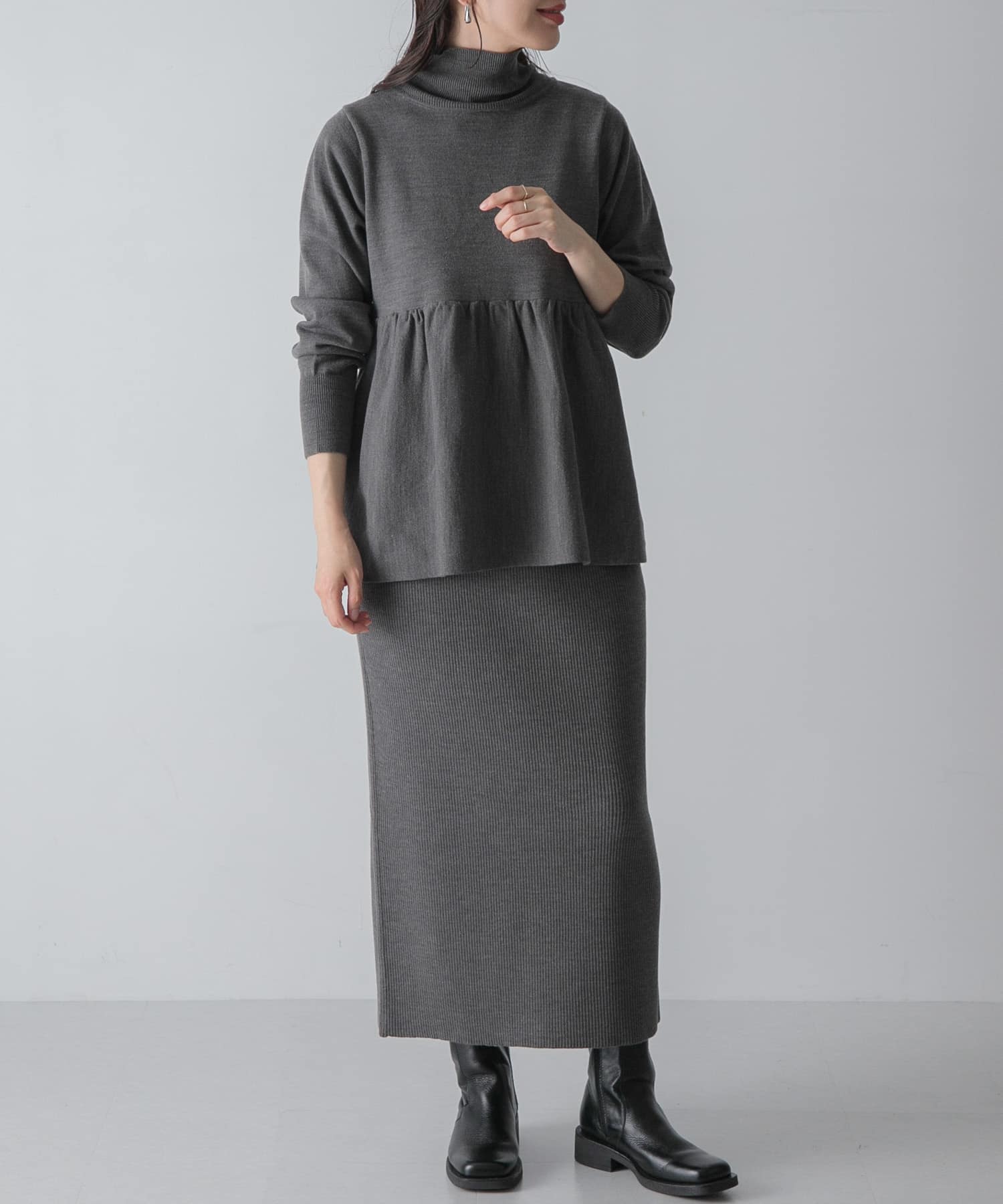『WEB限定』ペプラムニット×スカートSET UP[LA47-26T002]｜URBAN RESEARCH公式ファッション通販