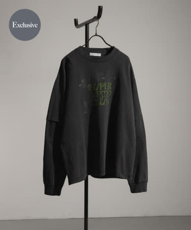 別注』SHUHEI KOKI×SENSE OF PLACE フェイクレイヤードTシャツ