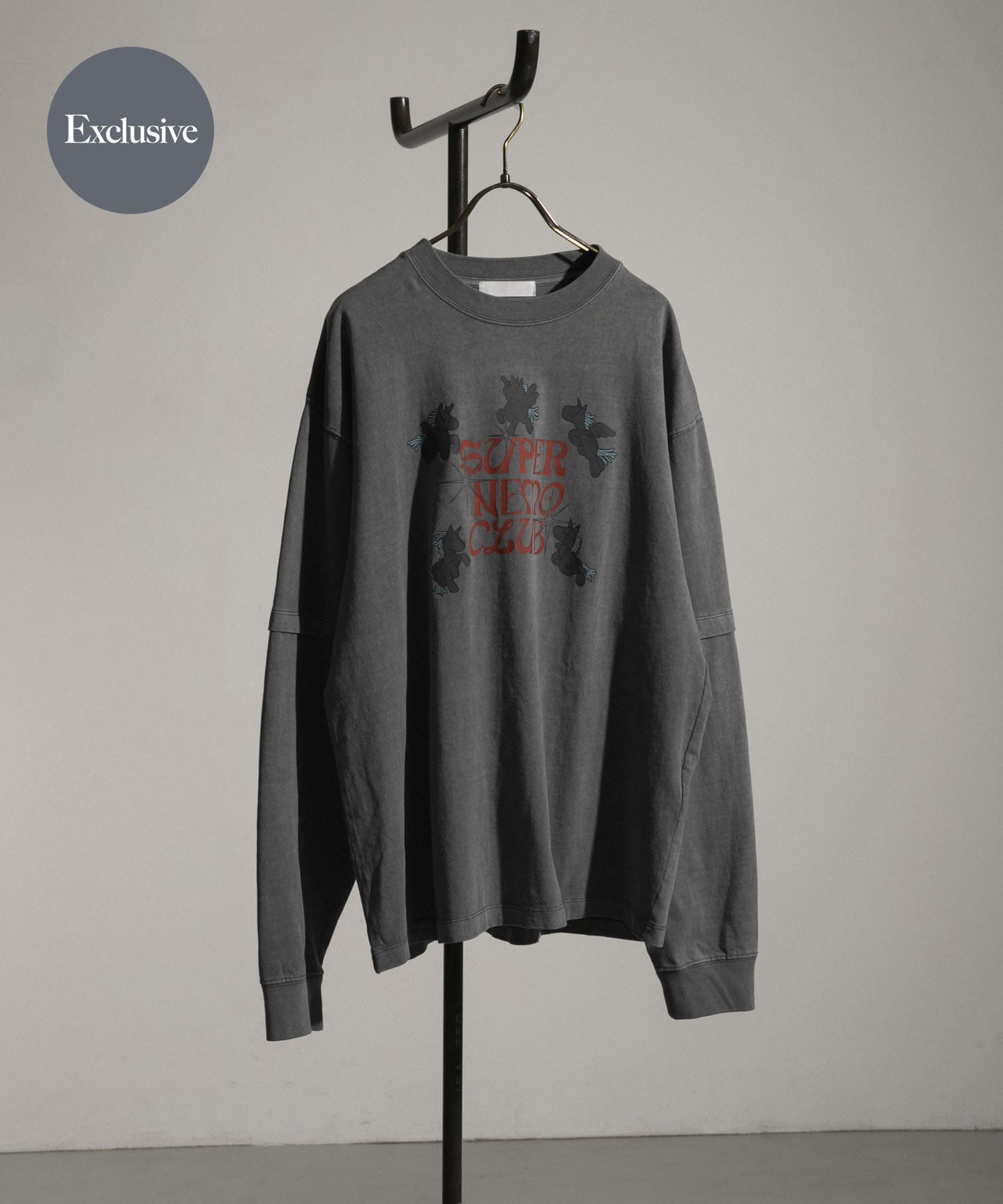 別注』SHUHEI KOKI×SENSE OF PLACE フェイクレイヤードTシャツ