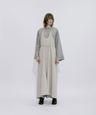 layered apron onepiece