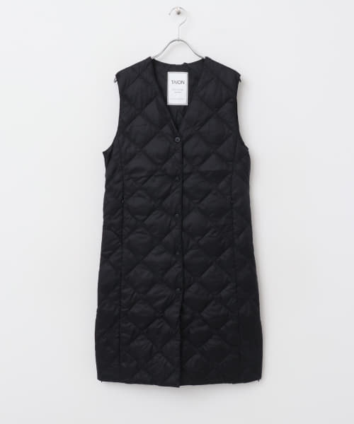 TAION　VNECK LONG DOWN GILET