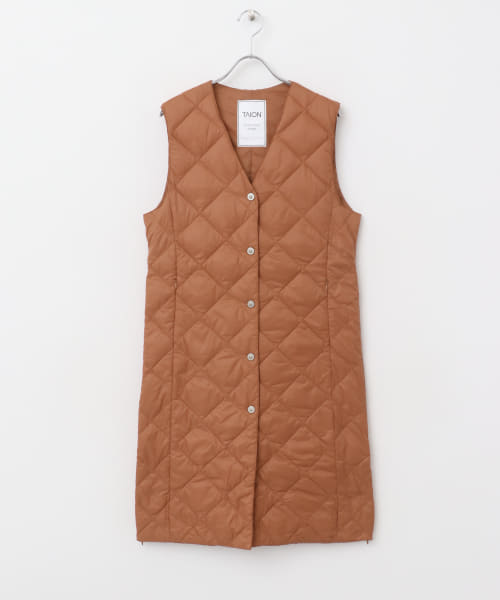 TAION　VNECK LONG DOWN GILET