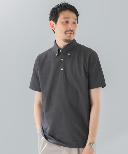 LIFE STYLE TAILOR　ボタンダウン半袖プルオーバー