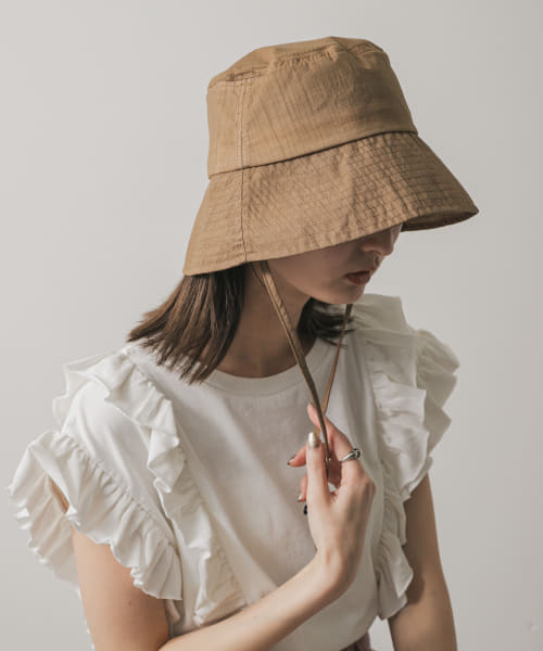 『再入荷予定』『WEB限定』『UVカット』UVダウンブリムハット