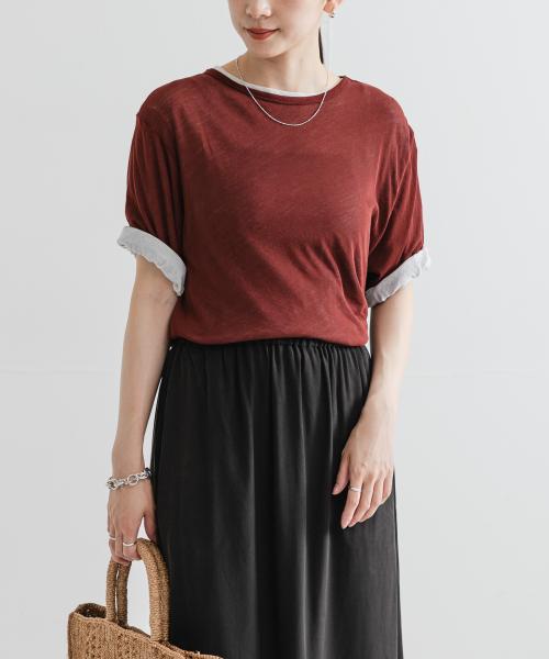 new basic　ドライツイストシアーTシャツ