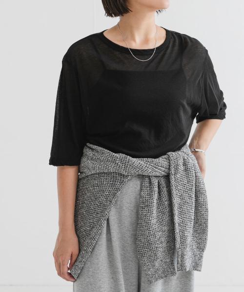 new basic　ドライツイストシアーTシャツ