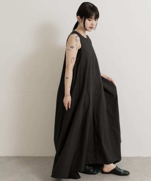 FANAKA　Poplin Spread Dress