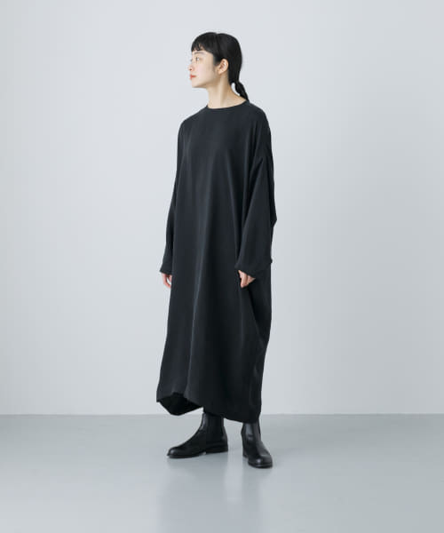 『2サイズ展開』キュプラワイドワンピース