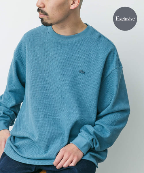 『別注』LACOSTE×DOORS　thick pique crew long-sleeve